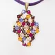 Symphony - Malvina Rhombus S-Purple Suedine - 2